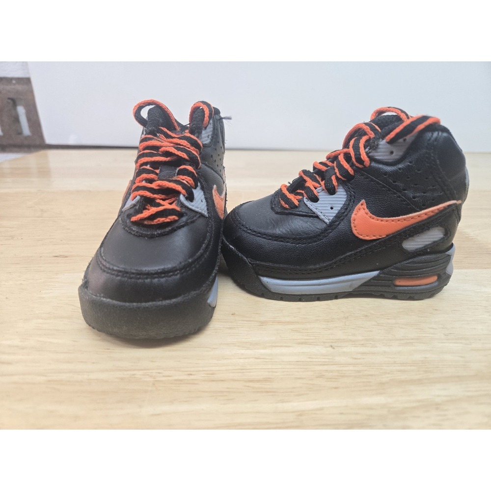 Nike Little Max 90 Boot Toddler Size 2C 'Orange Blaze'